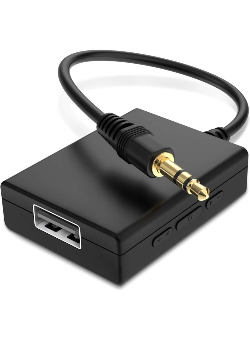 ANDTOBO USB to Aux Audio Adapter, 3.5mm Male to USB Female Adapter for Playing Music with Flash Drive in Car - Image 1